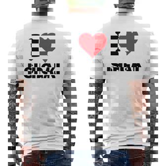 I Heart 石垣 Japan Love 日本土産 メンズTシャツ バックプリント - Kawaiitshirt