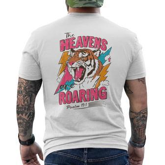 The Heavens Are Roaring Psalm 19 Men's T-shirt Back Print - Thegiftio UK