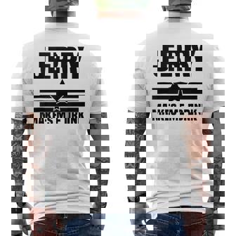 Hilarious Jerry Makes Me I Love Dallas I Heart Dallas Men's T-shirt Back Print - Monsterry