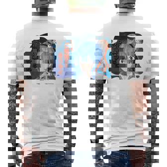 Hololive Production 【星街すいせい】ホロぐら名場面 メンズ 半袖 メンズTシャツ バックプリント - Kawaiitshirt