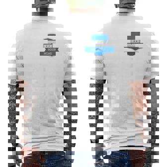 Honduras Bandera Humana Letra H Honduras Camiseta Hombre Estampado Espalda - Regaloses