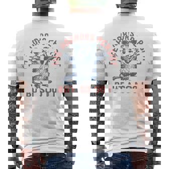 The Horrors Persist But So Do I Men's T-shirt Back Print - Monsterry