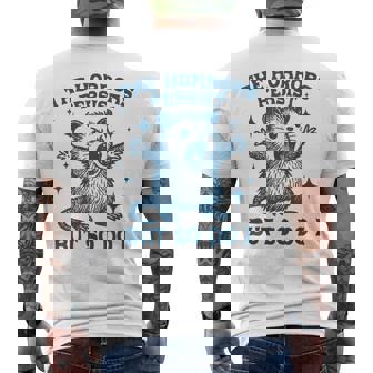 The Horrors Persist But So Do I Vintage Opossum Men's T-shirt Back Print - Thegiftio UK