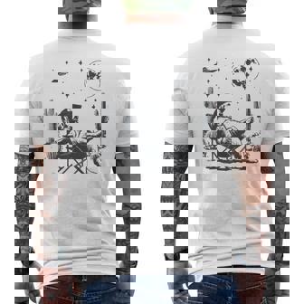 Howdy Golden Retriever Western Cowboy Vintage Dog Lovers Men's T-shirt Back Print - Thegiftio