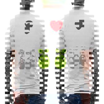 Humor Peaimple Minimalistegetable I Love Peas 長袖tシャツ メンズTシャツ バックプリント - Kawaiitshirt