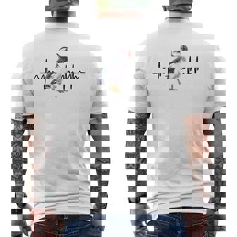 Humoristique Avec Motif De Cœur Et Oiseau Macareux T-shirt imprimé au dos - Cadeauxyz