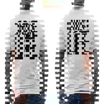 Humoristique Rétro Années 80 Choose Life T-shirt imprimé au dos - Cadeauxyz