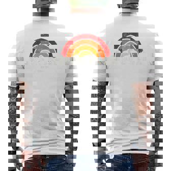 Hyde Park New York Ny ヴィンテージ 70年代 レトロレインボーデザイン メンズTシャツ バックプリント - Kawaiitshirt