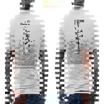 I'm Fine Thumbs Drowning Up メンズ レディース 皮肉なユーモア ジョーク メンズTシャツ バックプリント - Kawaiitshirt