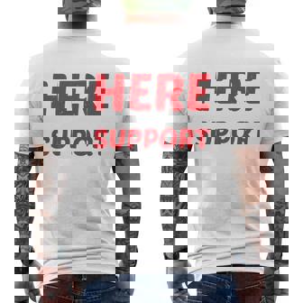 I'm Just Here For Moralupport 友情を高める 長袖tシャツ メンズTシャツ バックプリント - Kawaiitshirt