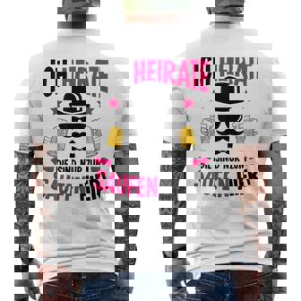 Ich Heirate Bräutigam tag Party Jga T-Shirt mit Rückendruck - Seseable
