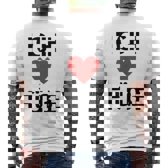 Ich Liebe Füße Fußliebhaber Fußfetisch T-shirt imprimé au dos - Cadeauxyz