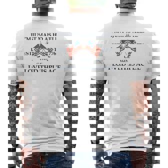 I'm Just Mad As Hell Cause I Loved This Place Est 1776 Men's T-shirt Back Print | Mazezy