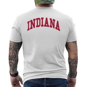 Indiana Throwback Men's T-shirt Back Print - Thegiftio UK