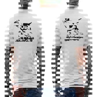 Inglese Pointer Dog Caccia Cane Puntamento Cane Amante T-shirt da uomo con stampa posteriore - Novitaregali