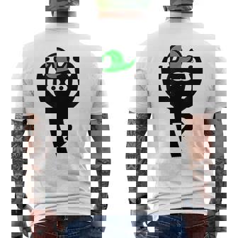 Inscryption ダンシング魔法使いホラーカードゲーム ハロウィン 怖い メンズTシャツ バックプリント - Kawaiitshirt