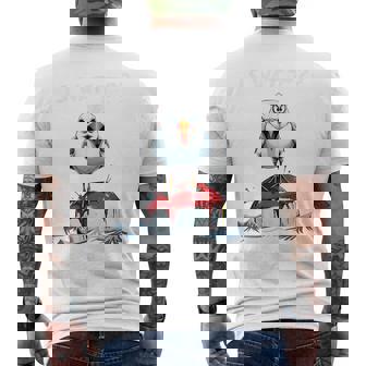 Is Wattaying I Northea Light Buoyeagull Fun メンズTシャツ バックプリント - Kawaiitshirt