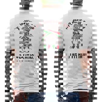 It's A Beautiful Day To Be Italian イタリア国旗 ミーム 背面に メンズTシャツ バックプリント - Kawaiitshirt