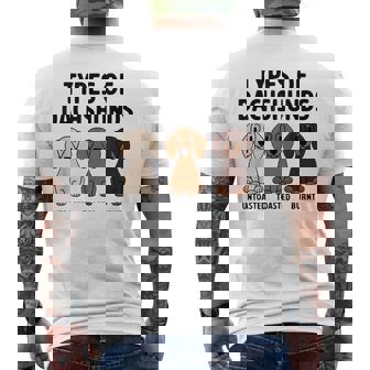 I've Got Friends In Low Places DachshundCo Types Of Dachshund Wiener Sausage Dog Men's T-shirt Back Print - Thegiftio