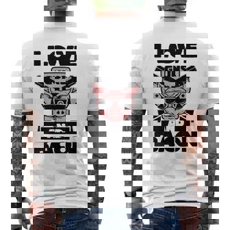 J'aime Les Armes À Feu Et Le Bacon Amant Des Armes À Feu T-shirt imprimé au dos - Cadeauxyz