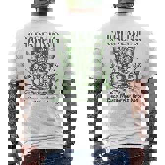 Jardinería Porque El Asesinato Está Equivocado Regalos Irónicos Para Jardineros Camiseta Hombre Estampado Espalda - Regaloses