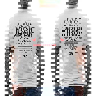 Jeais Être Marraine 2025 Annonce Grossesse Future Marraine T-shirt imprimé au dos - Cadeauxyz