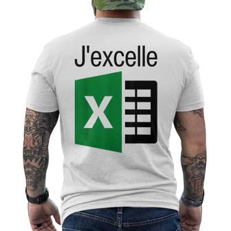 J'excelle Tableau Excel Feuilles De Calcul Logiciel Tableur T-shirt imprimé au dos - Cadeauxyz