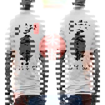 Jujitsu Fuente De Caligrafía Para Principiantes Diseño Clásico Jujitsu Camiseta Hombre Estampado Espalda - Regaloses