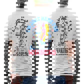 Im Just Here For The Hot Dog Wieners 4Th Of July Men's T-shirt Back Print - Monsterry