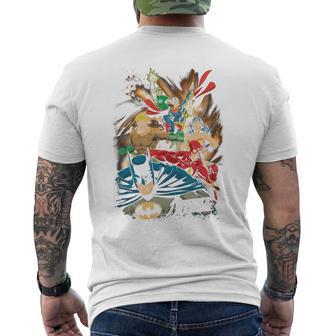 Justice Leaguetarburst Blue T-Shirt mit Rückendruck - Seseable