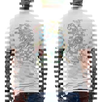 Justice Leagueuper Collage T-Shirt mit Rückendruck - Seseable