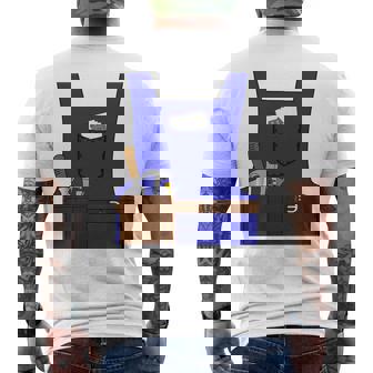 Last Minute Mason ハロウィン 労働者 グループ コスチューム 長袖tシャツ メンズTシャツ バックプリント - Kawaiitshirt