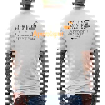 Leben Auf Der Aperolspur X Bergsteiger Wanderer Aperoliker T-Shirt mit Rückendruck - Geschenkecke