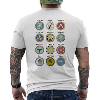 Les Hoplites Grecs Antiques Protègent Lesymboles De La T-shirt imprimé au dos - Cadeauxyz