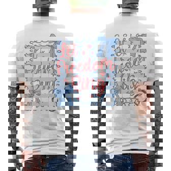Let Freedom Ring 4Th Of July Retro American Bride Party Usa Men's T-shirt Back Print - Thegiftio UK