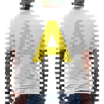 Letter A Matching Halloween Costume Men's T-shirt Back Print - Thegiftio UK