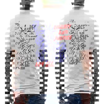 Liberty And Justice For All Men's T-shirt Back Print | Mazezy