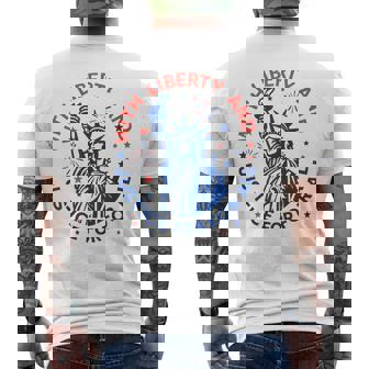 With Liberty And Justice For All Men's T-shirt Back Print | Mazezy