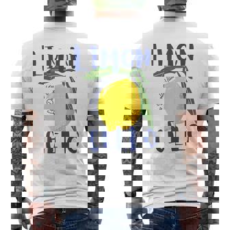 Limoncello La Dolce Vita Italian Lemon Men's T-shirt Back Print - Monsterry