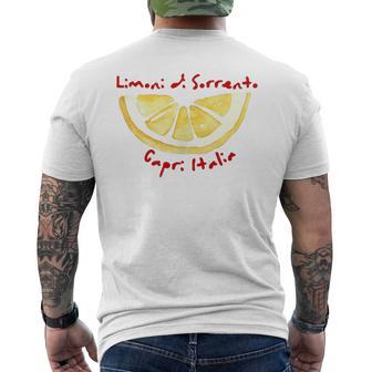 Limoni Diorrento Capri Italia Zitrone Italienischerommer T-Shirt mit Rückendruck - Geschenkecke