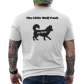 The Little Wolf Pack Men's T-shirt Back Print - Thegiftio UK