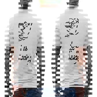 Live Freely メンズTシャツ バックプリント - Kawaiitshirt