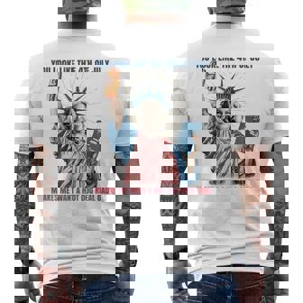 You Look Like The Happy 4Th Of July Patriotic America Men's T-shirt Back Print - Monsterry