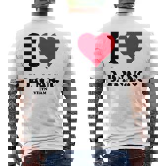 I Love Da Nang メンズTシャツ バックプリント - Kawaiitshirt