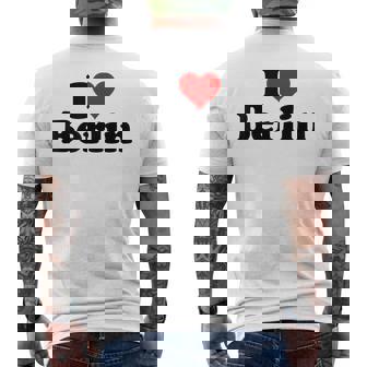 I Love Heart Berlin Allemagne T-shirt imprimé au dos - Cadeauxyz