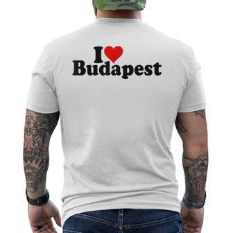 I Love Heart Budapest Hongrie T-shirt imprimé au dos - Cadeauxyz