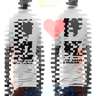 I Love Heart ニュージーランド Nz キウイマオリ文化 メンズTシャツ バックプリント - Kawaiitshirt