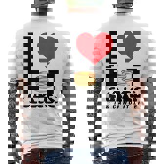 I Love Heart ホットケーキ パンケーキ Flapjacks Can Not Lie Foodie メンズTシャツ バックプリント - Kawaiitshirt