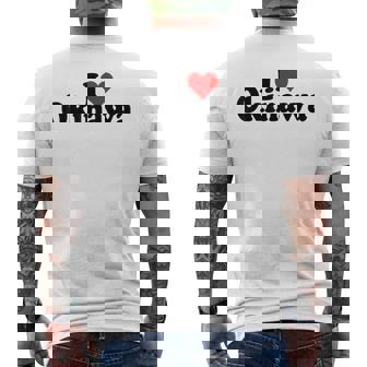 I Love Heart 沖縄ジャパン メンズTシャツ バックプリント - Kawaiitshirt