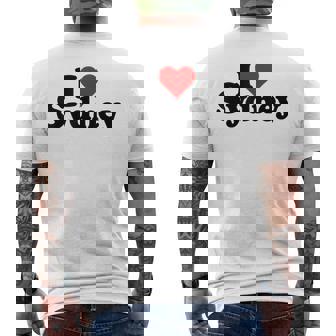I Love Heartydneyyd Namee Australia メンズTシャツ バックプリント - Kawaiitshirt